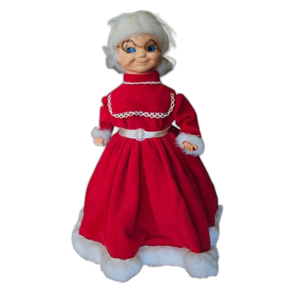 Vintage Ivory Soap Mrs Claus Doll 13” Christmas Collectible Holiday Decor